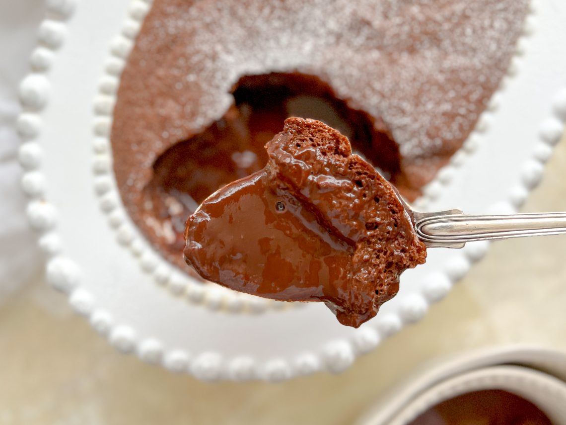 Photograph of Self – Saucing Chocolate Pudding